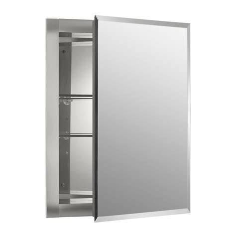 stainless steel medicine cabinets surface mount|recessed medicine cabinets at lowe's.